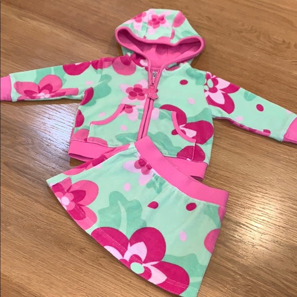 Nordstrom Baby Other - N-Kids🌺Swim Cover Up Sweatshirt Jacket Skort 12M